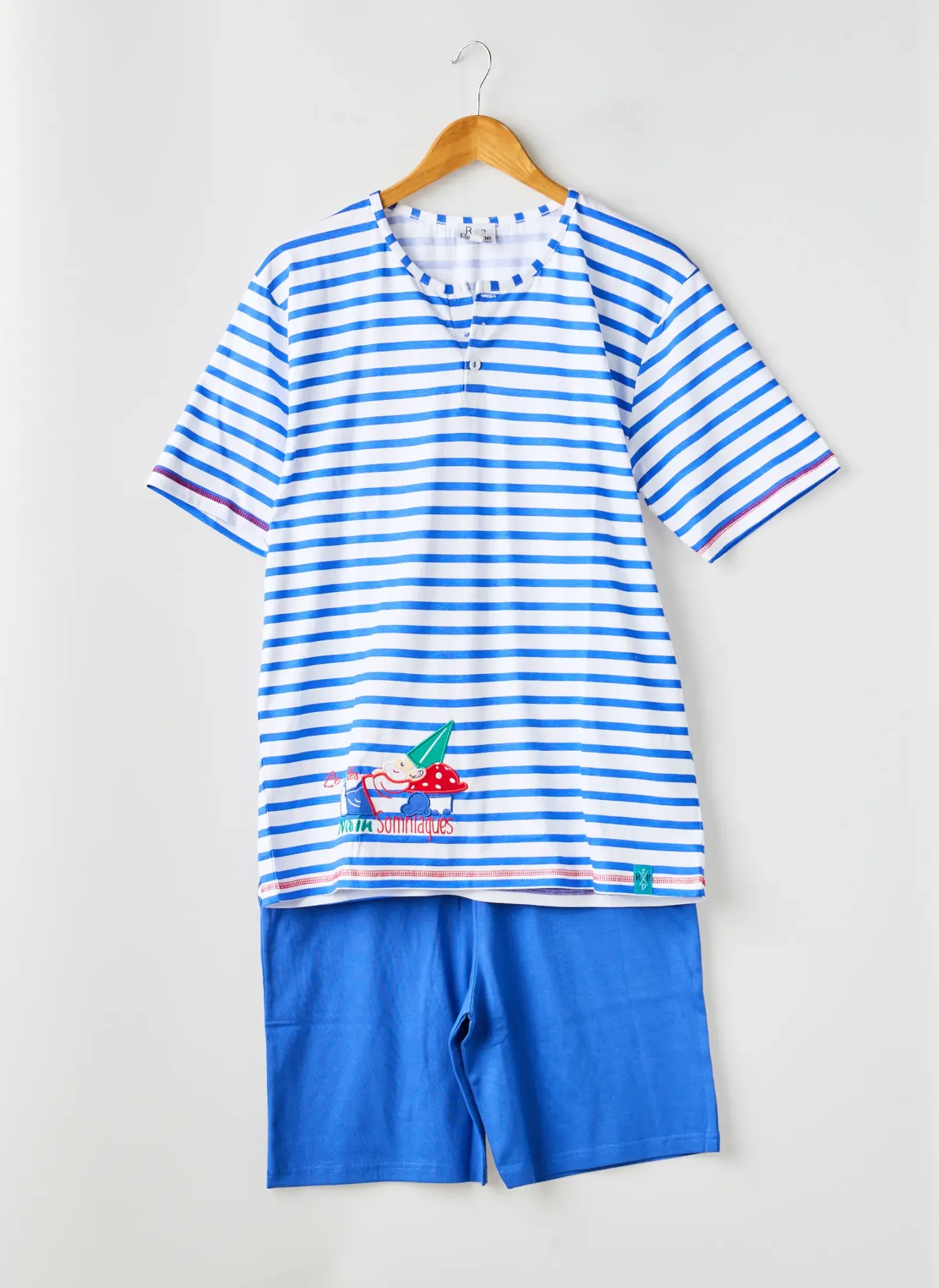 Pyjashort Rose Pomme Bleu