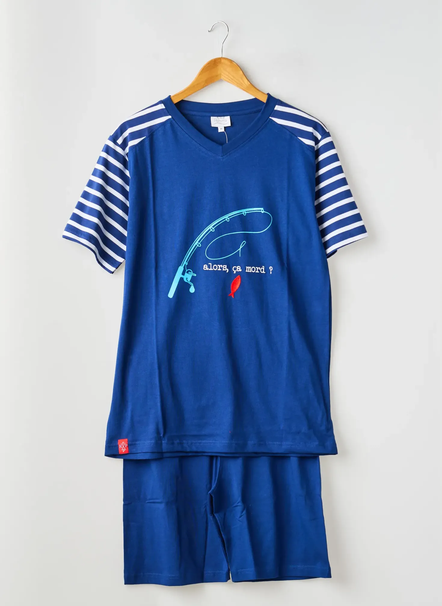 Pyjashort Rose Pomme Bleu