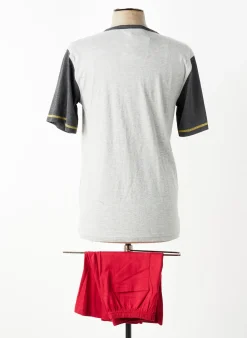 Pyjashort Rose Pomme Gris
