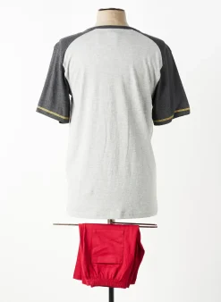Pyjashort Rose Pomme Gris