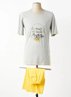 Pyjashort Rose Pomme Gris