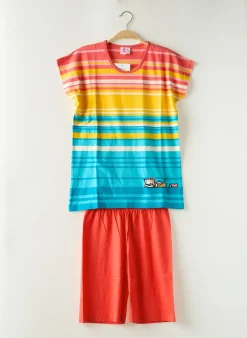 Pyjashort Rose Pomme Orange