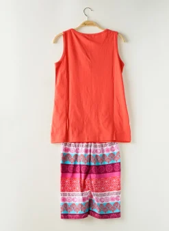 Pyjashort Rose Pomme Orange