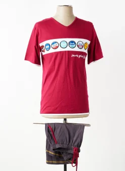 Pyjashort Rose Pomme Rouge