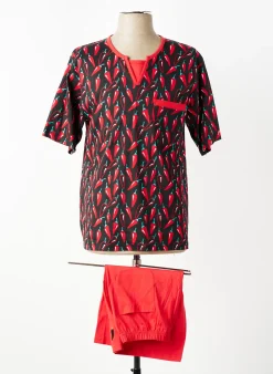 Pyjashort Rose Pomme Rouge