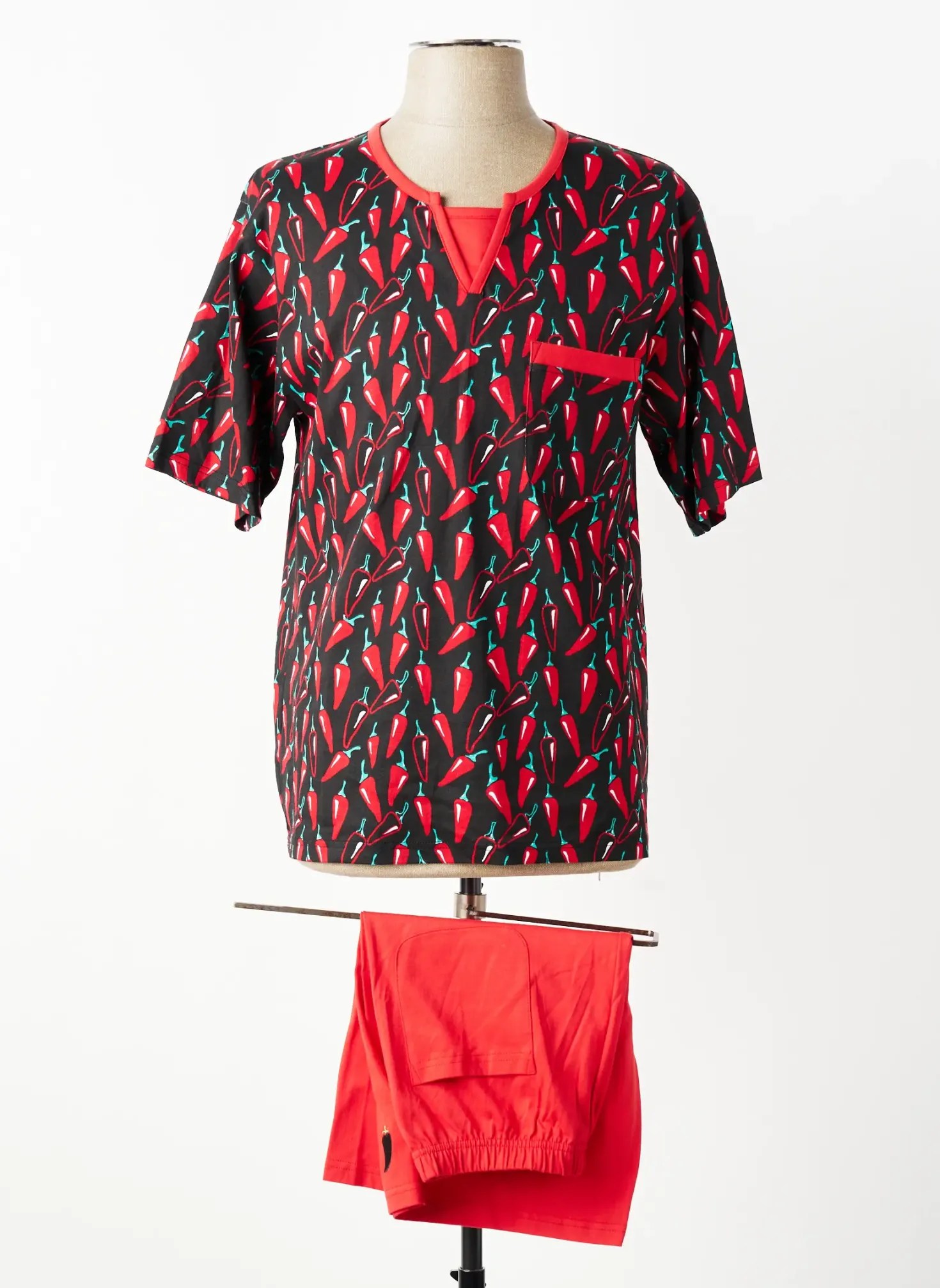 Pyjashort Rose Pomme Rouge