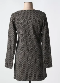 Robe Courte Agathe & Louise Noir Manches Longues