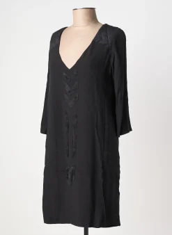 Robe Courte Belair Noir Manches Longues