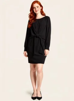 Robe Courte Belair Noir Manches Longues