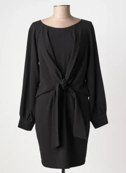 Robe Courte Belair Noir Manches Longues