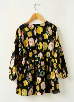 Robe Courte Boboli Noir Manches Longues
