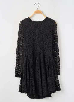 Robe Courte Chicwish Noir Manches Longues
