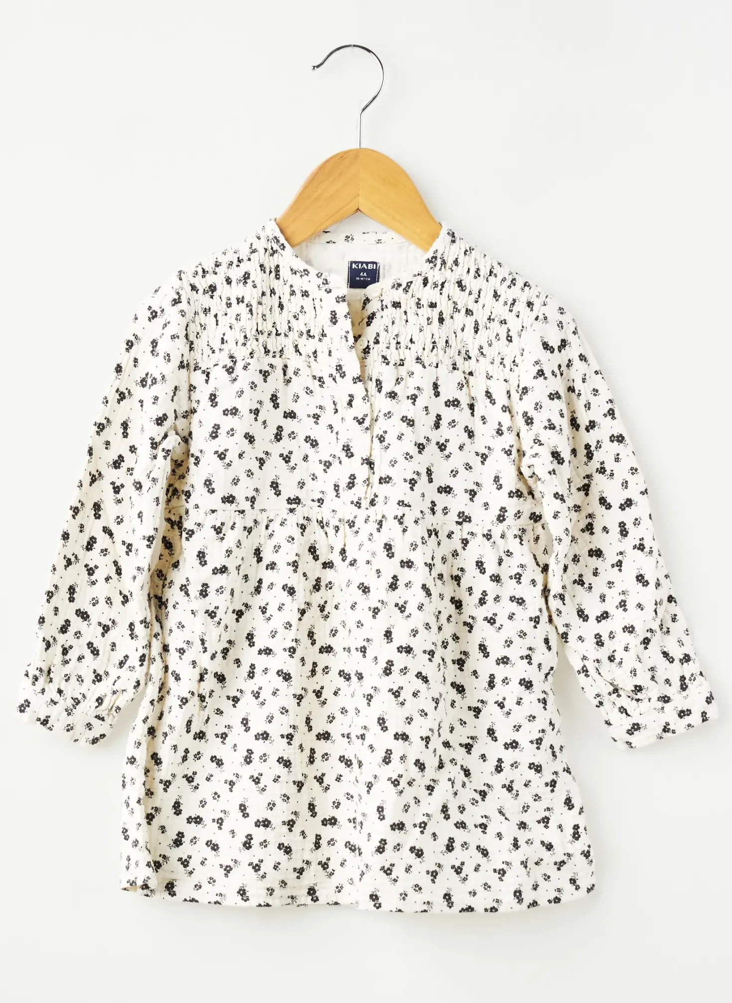 Robe Courte Kiabi Blanc Manches Longues