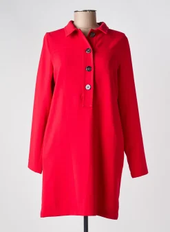 Robe Courte La Fee Maraboutee Rouge Manches Longues