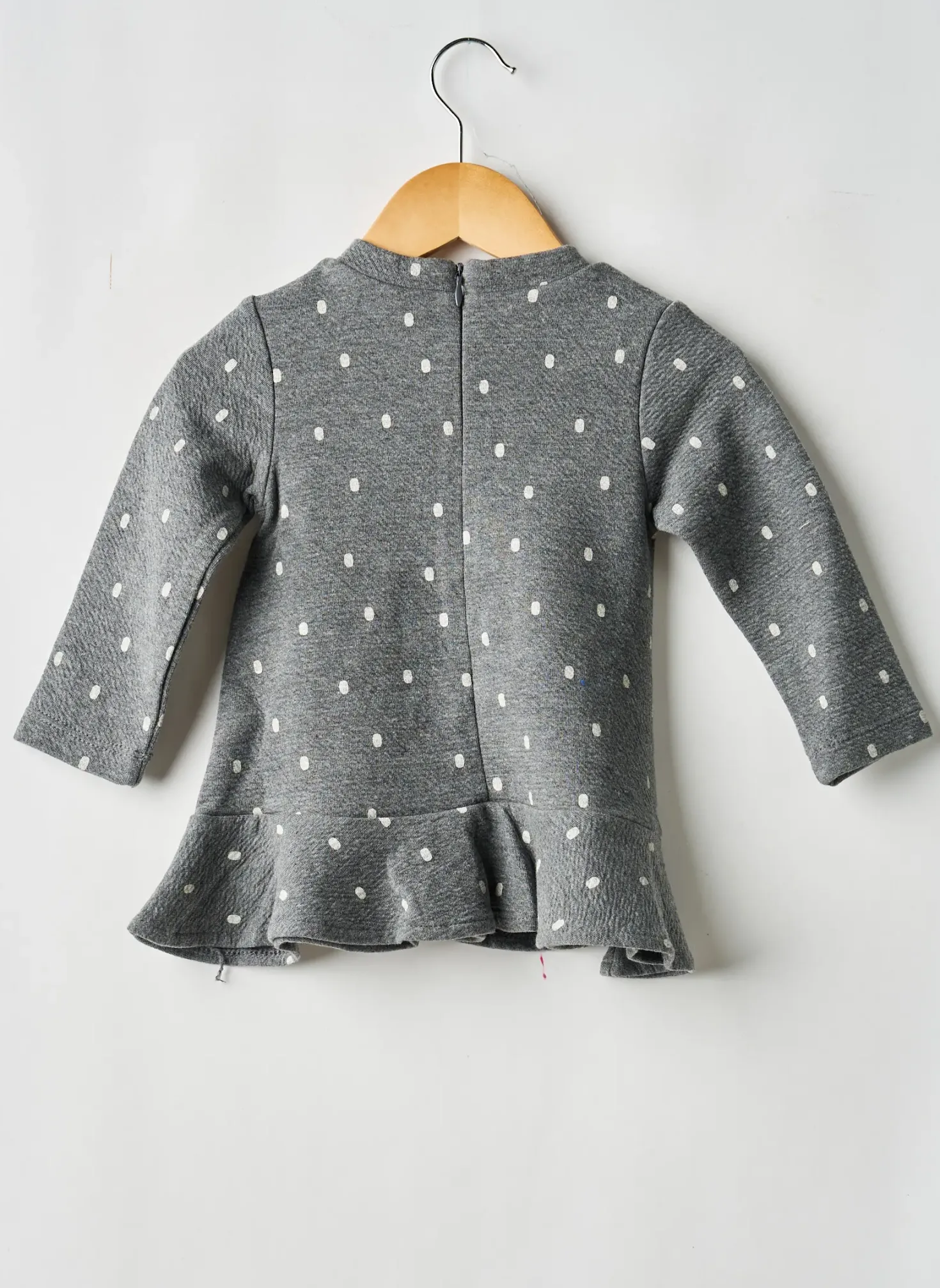 Robe Courte Mayoral Gris Manches Longues