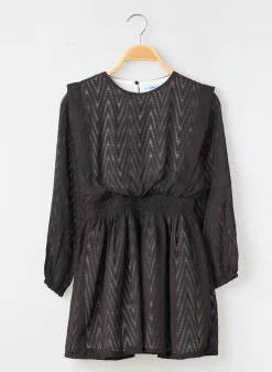 Robe Courte Mayoral Noir Manches Longues