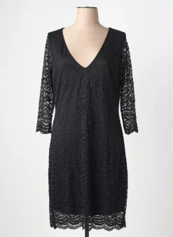 Robe Courte Revd'elle Noir Manches 3/4