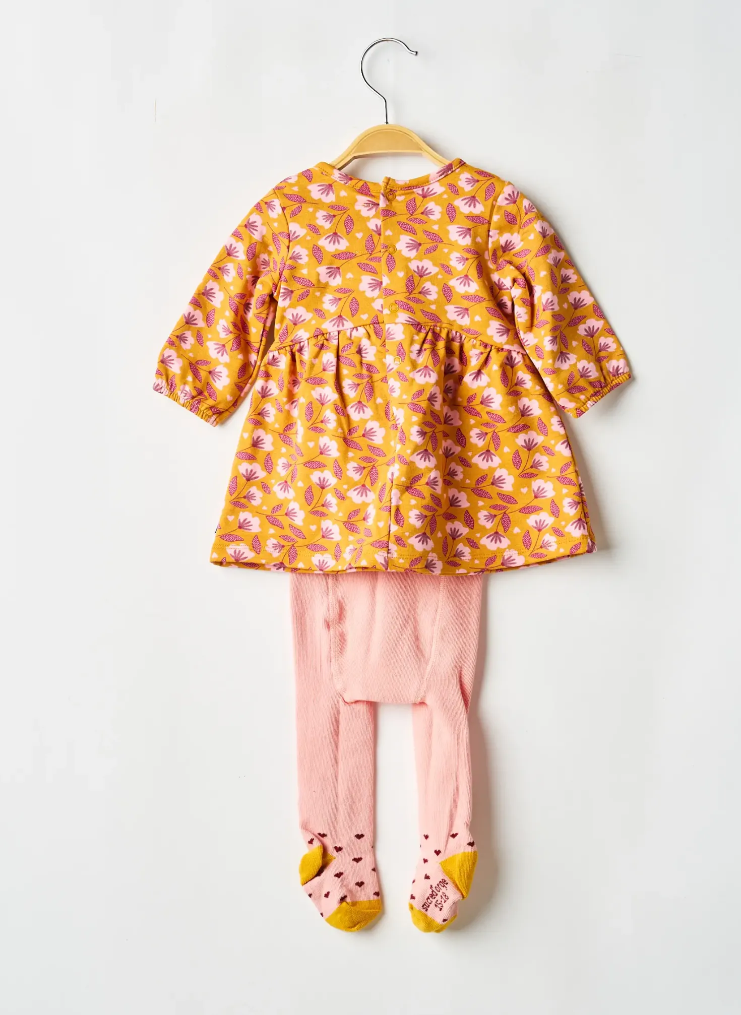 Robe Courte Sucre D'orge Orange Manches Longues