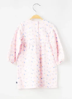 Robe Courte Sucre D'orge Rose Manches Longues