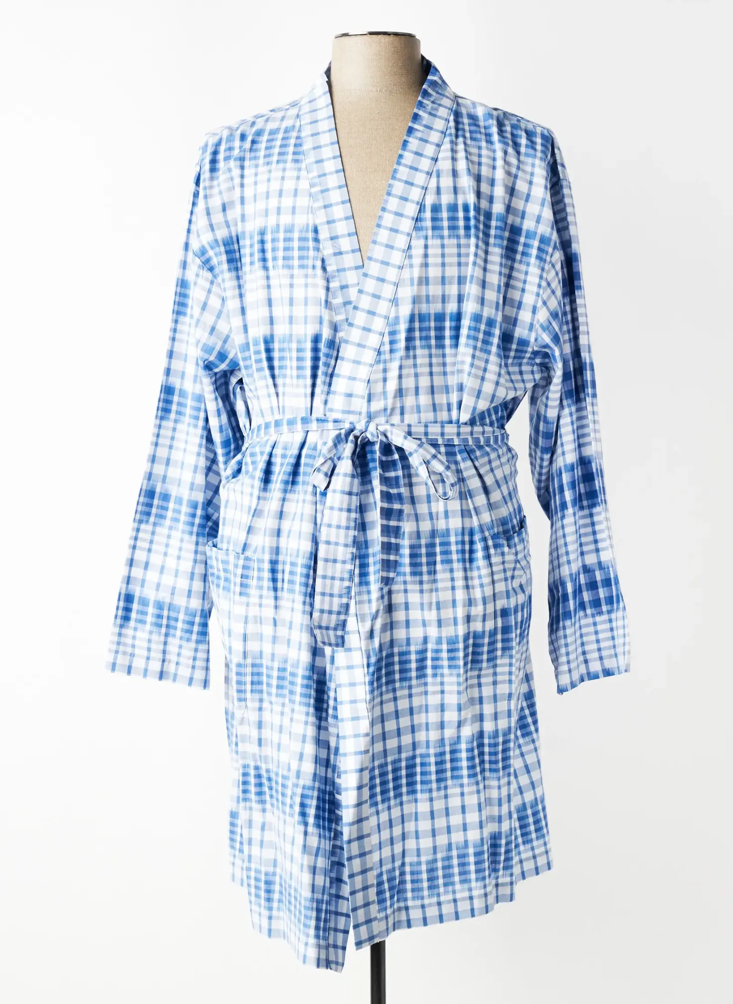 Robe De Chambre Christian Cane Bleu