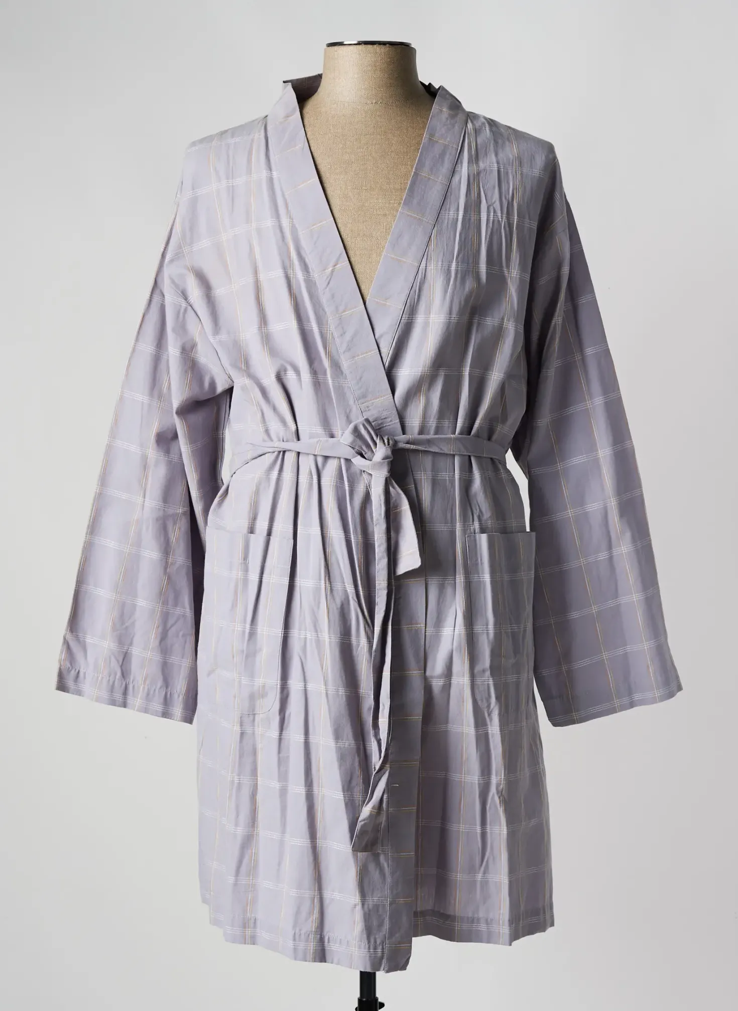 Robe De Chambre Christian Cane Gris