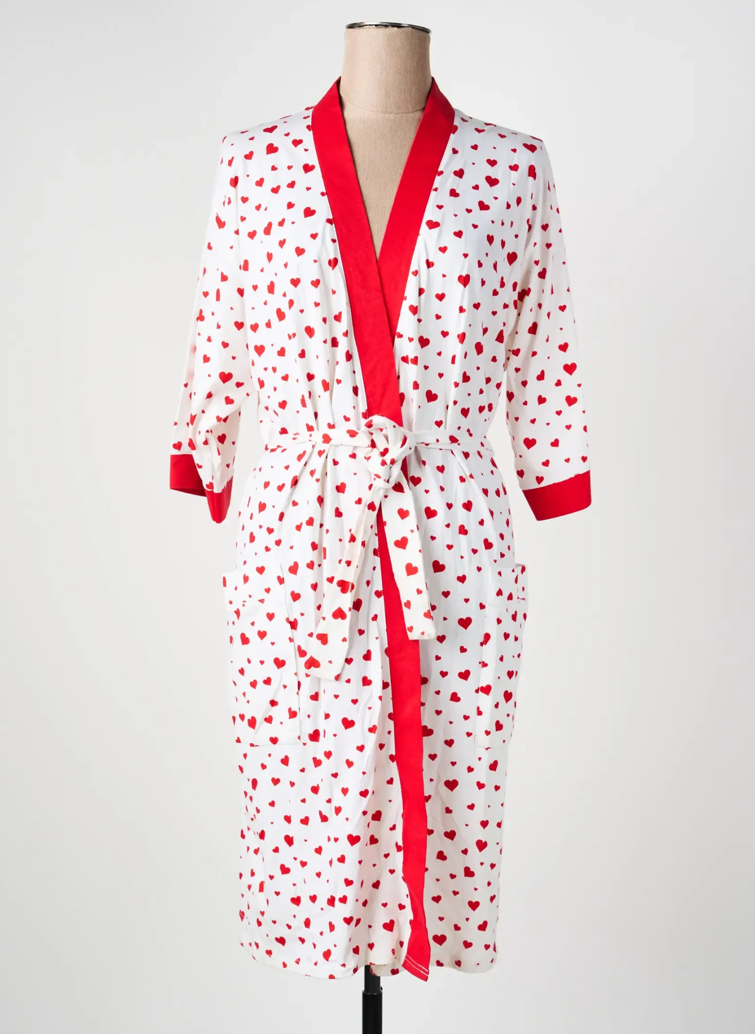 Robe De Chambre Reglisse Blanc