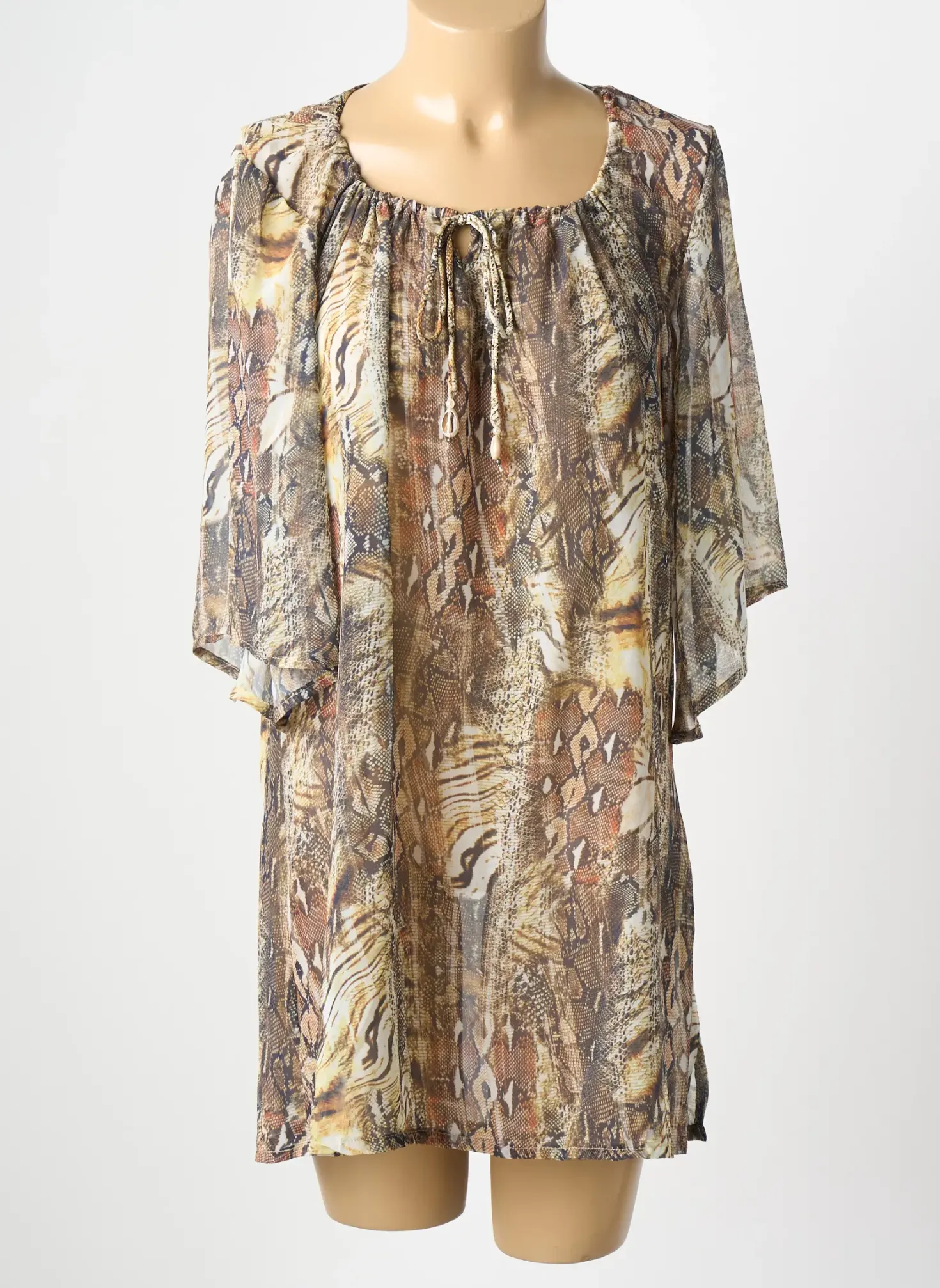 Robe De Plage Genius Marron