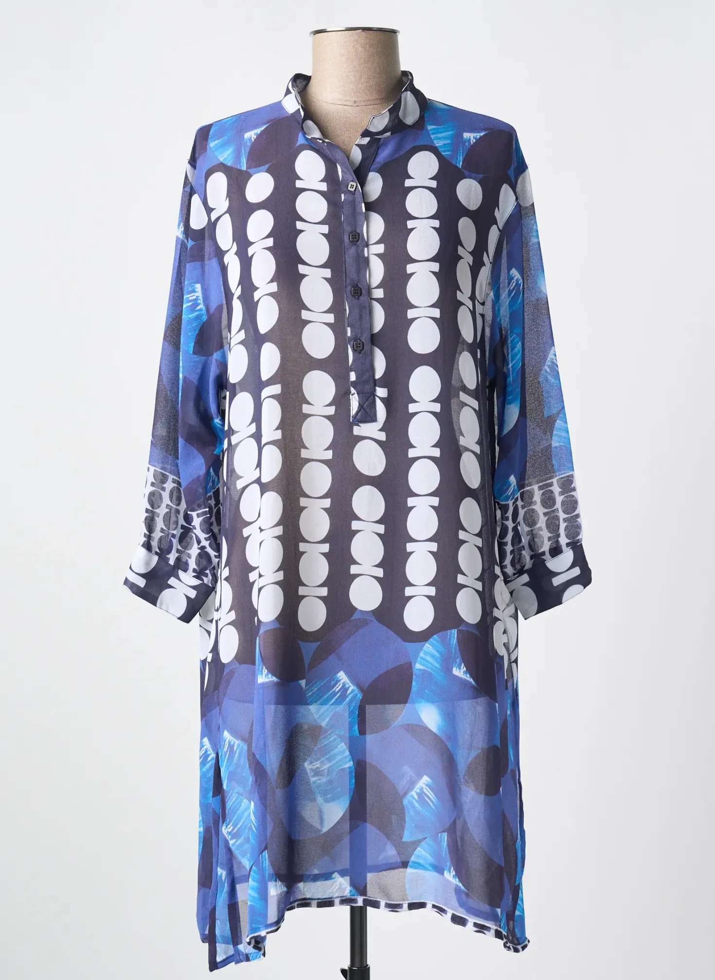 Robe De Plage Miradonna Bleu