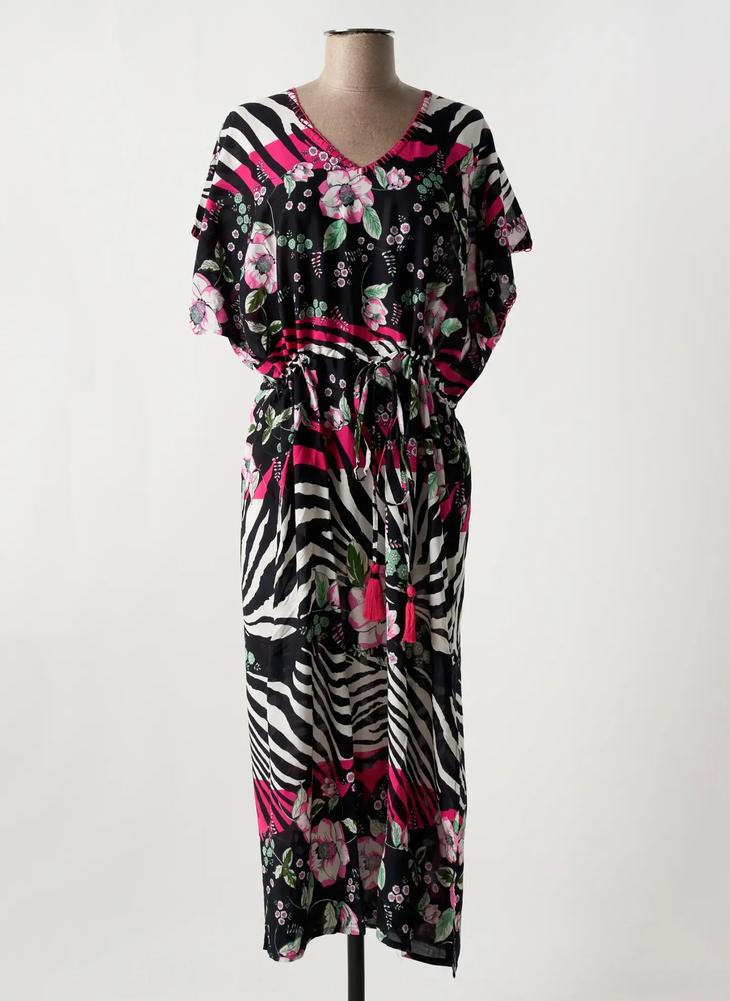 Robe De Plage Miradonna Rose