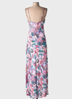 Robe De Plage Pink Planet Blanc
