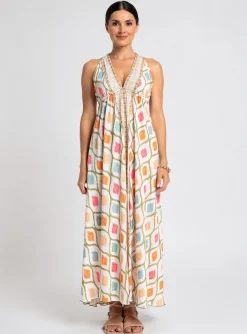 Robe De Plage Pink Planet Blanc