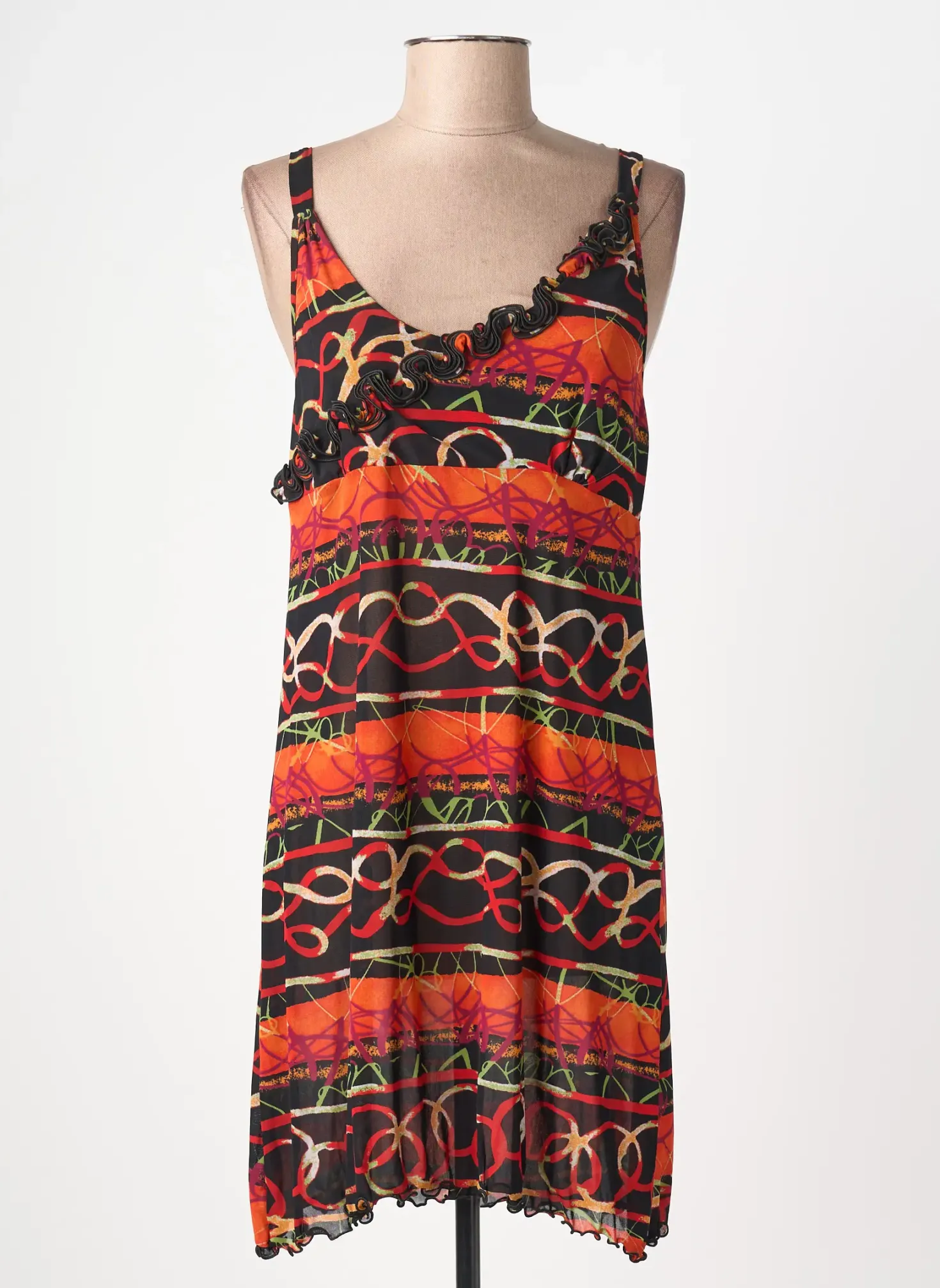 Robe De Plage Reglisse Orange