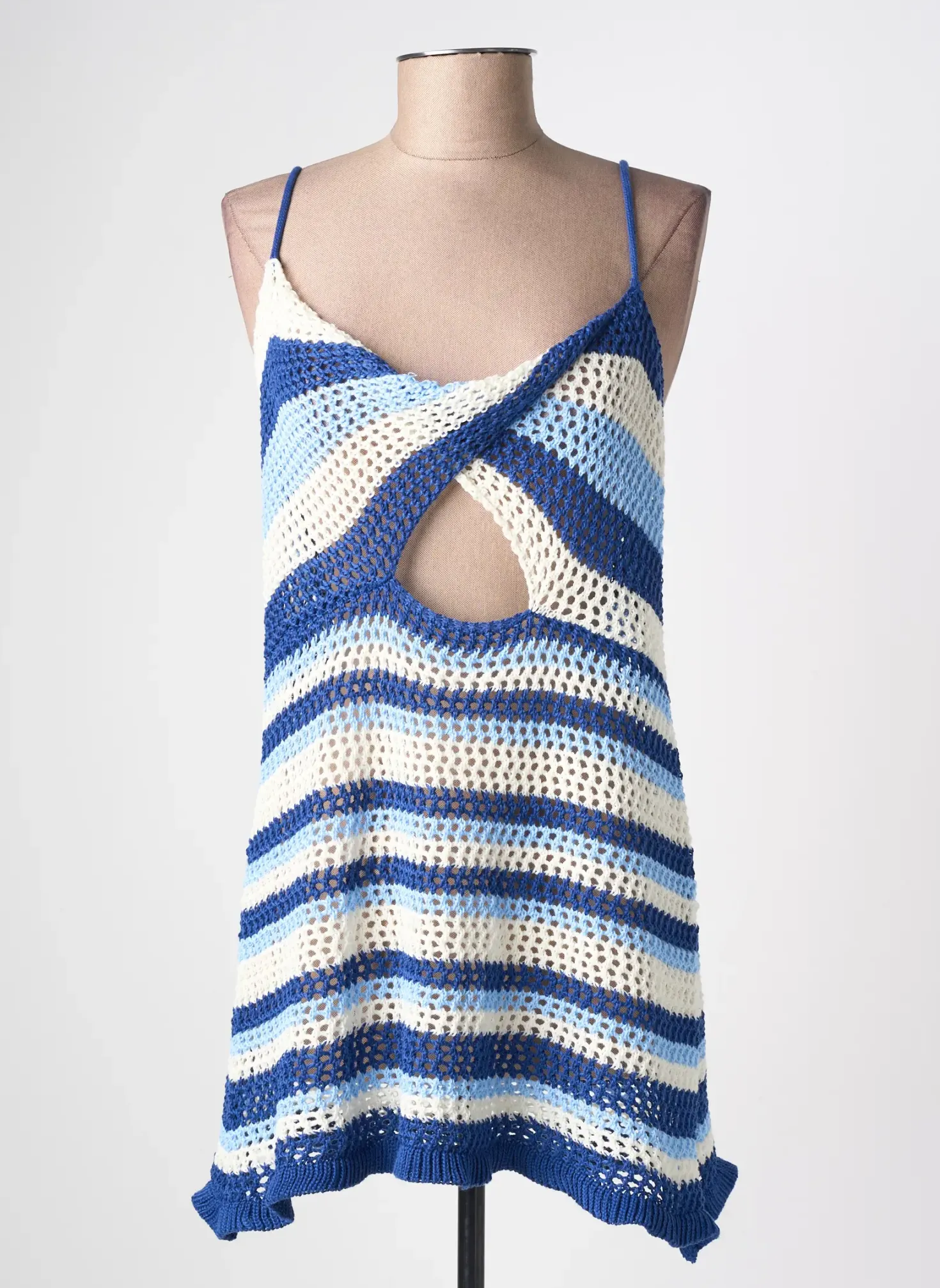 Robe De Plage Sans Marque Bleu
