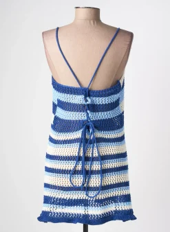 Robe De Plage Sans Marque Bleu