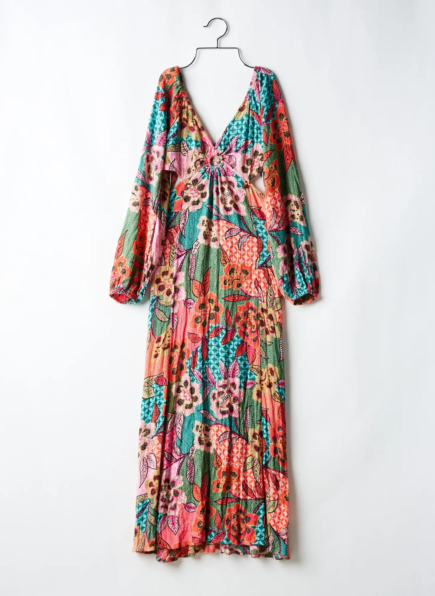 Robe Longue Billabong Rose Manches Longues