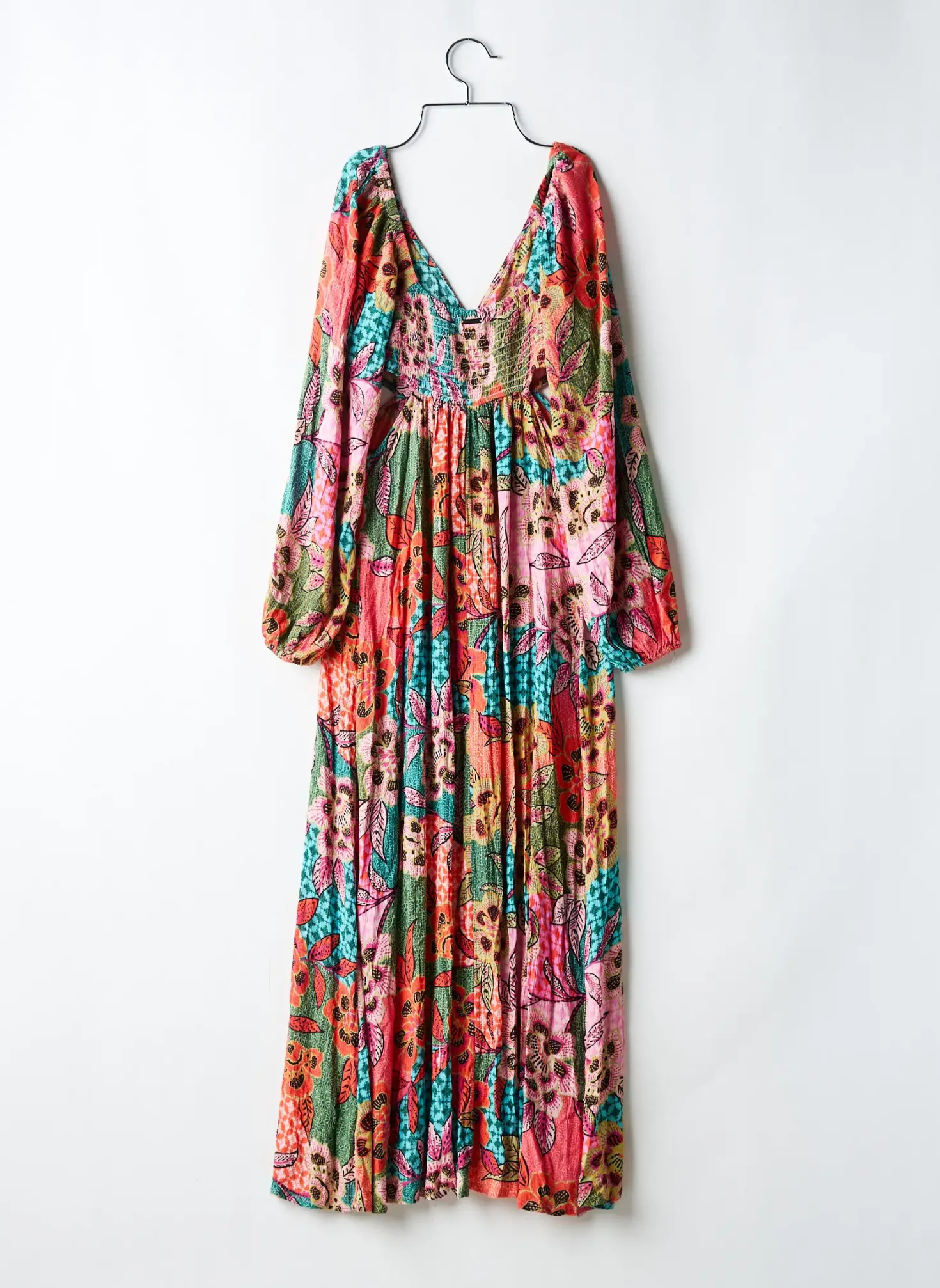 Robe Longue Billabong Rose Manches Longues