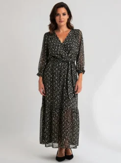 Robe Longue Emma Ella Noir Manches Longues