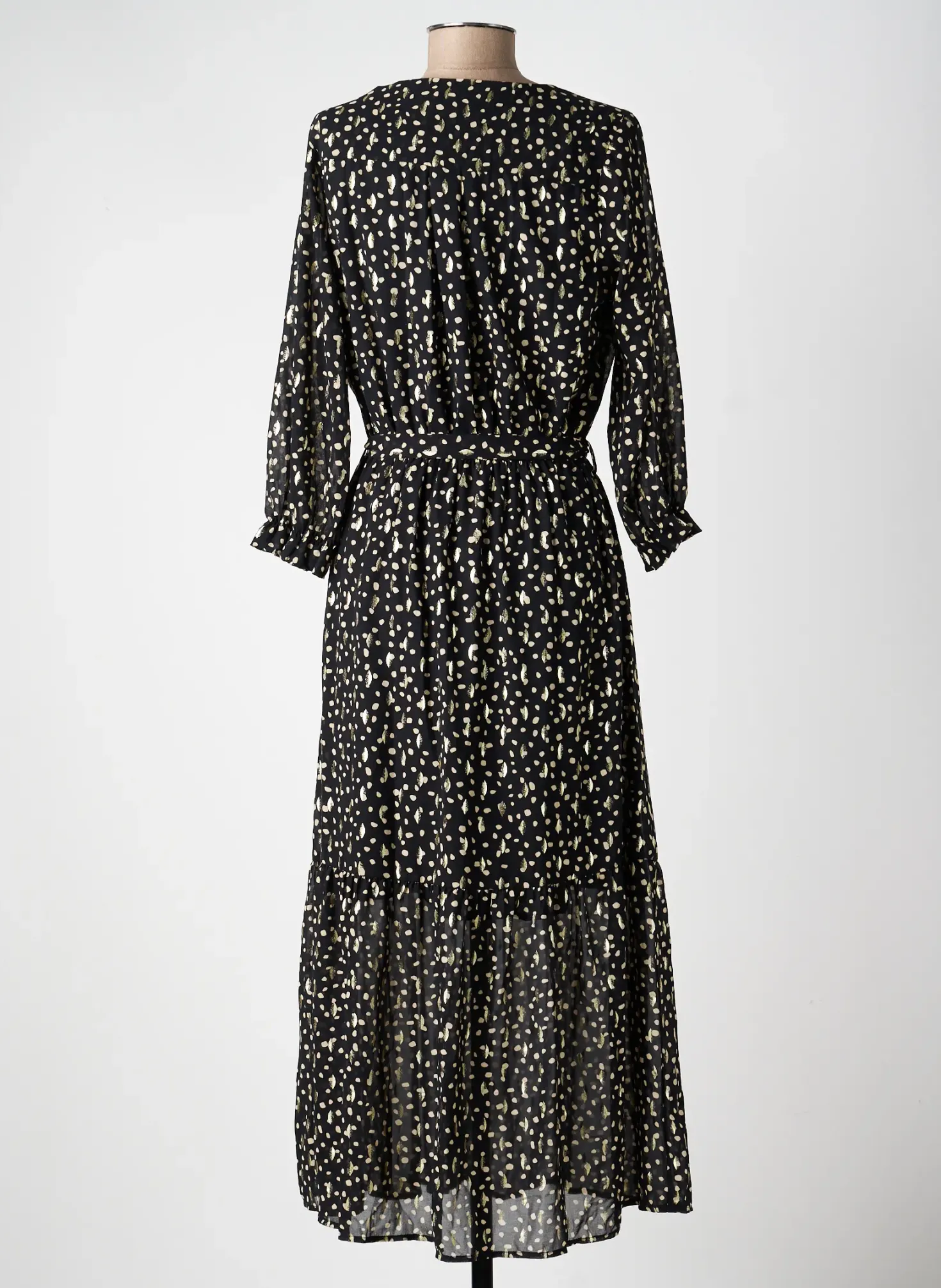 Robe Longue Emma Ella Noir Manches Longues
