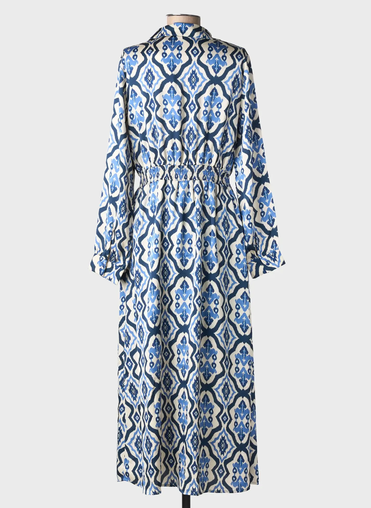 Robe Longue La Petite Etoile Bleu Manches Longues