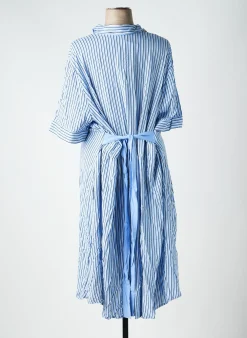 Robe Longue Sheego Bleu Manches Longues
