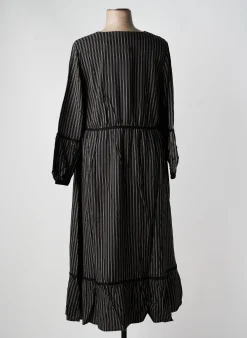 Robe Longue Sheego Noir Manches Longues