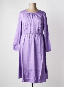 Robe Longue Sheego Violet Manches Longues