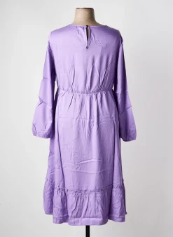 Robe Longue Sheego Violet Manches Longues