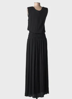Robe Longue Silvian Heach Noir Manches Courtes