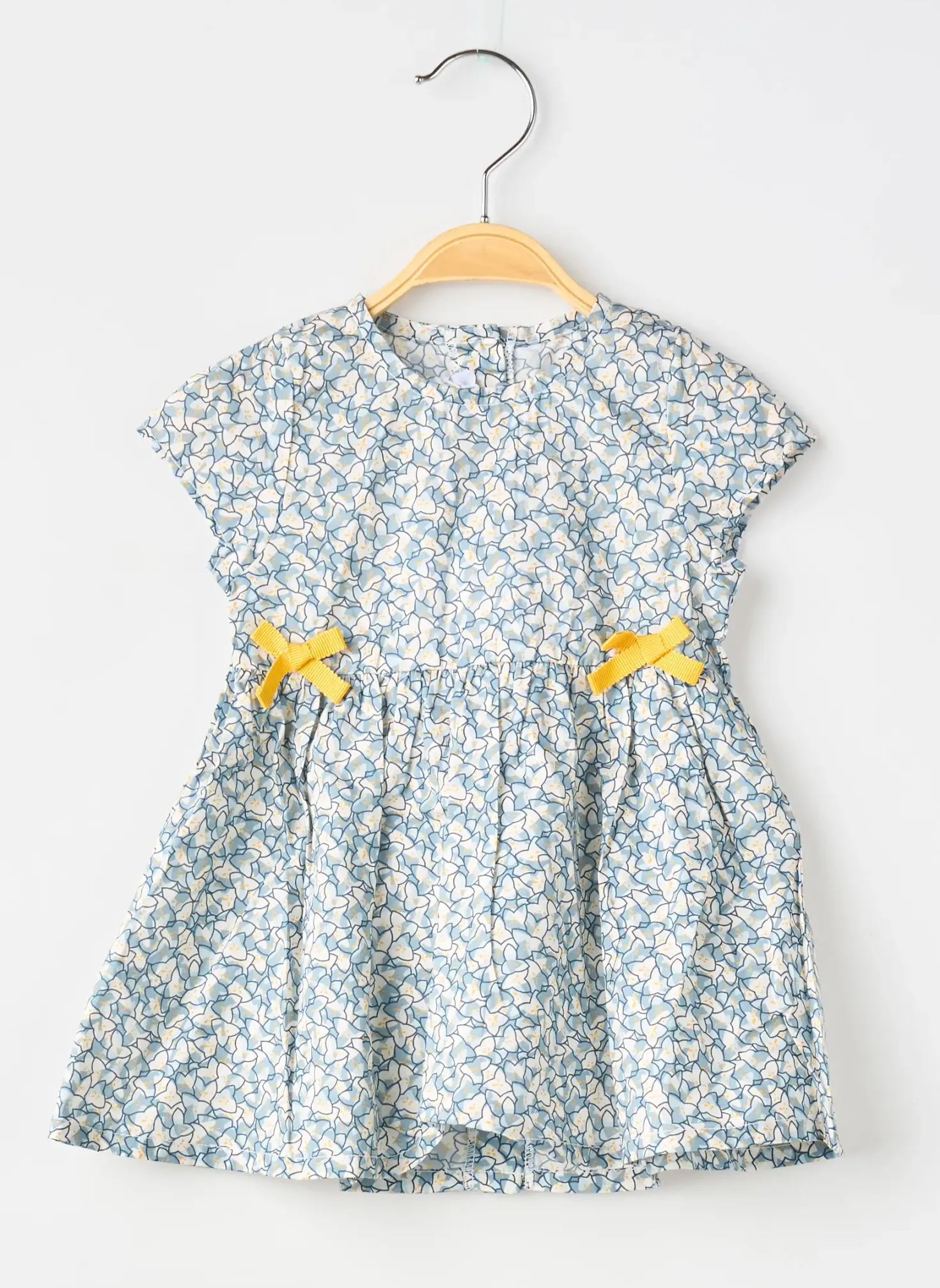 Robe Mi-longue Absorba Bleu Manches Courtes
