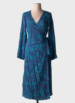 Robe Mi-longue Agathe & Louise Bleu Manches Longues