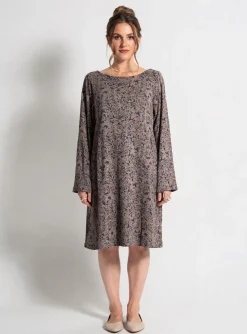 Robe Mi-longue Agathe & Louise Marron Manches Longues