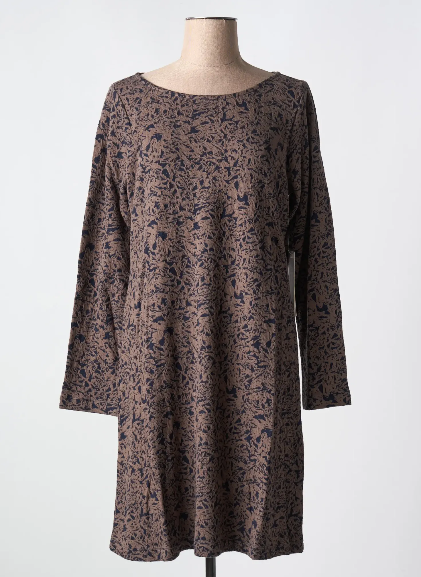 Robe Mi-longue Agathe & Louise Marron Manches Longues