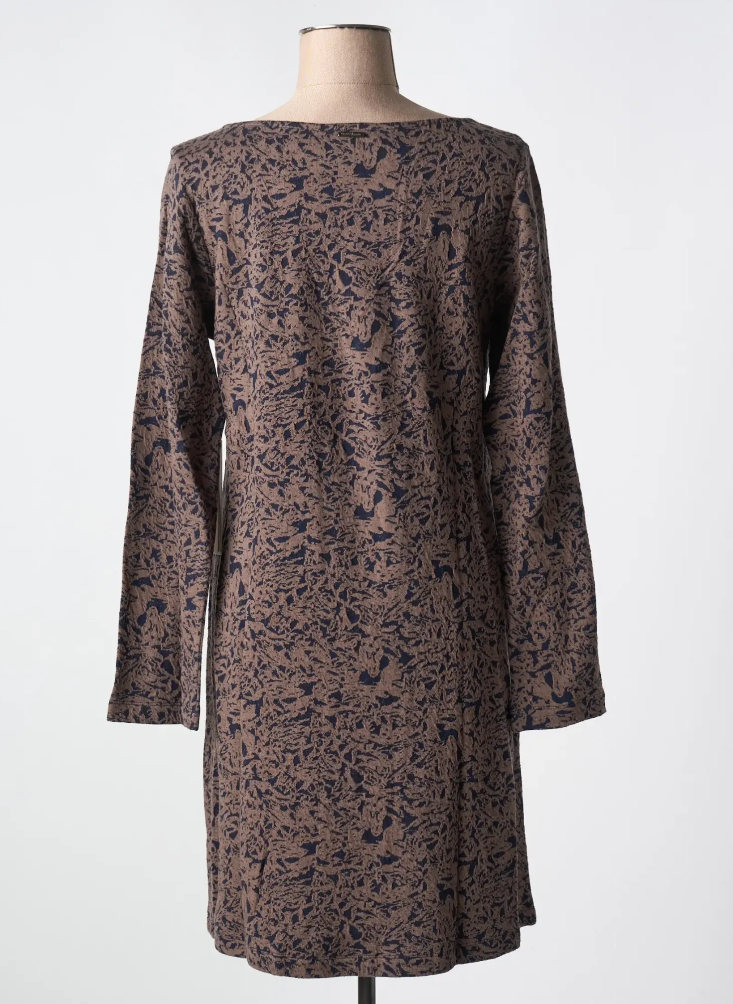 Robe Mi-longue Agathe & Louise Marron Manches Longues