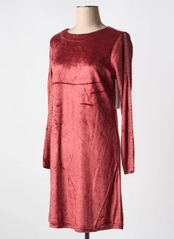 Robe Mi-longue Agathe & Louise Rouge Manches Longues